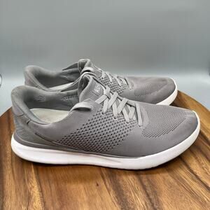 Kizik Lima Shoes Mens Size 11.5 Gray Hands Free Lace Up Slip On Comfort Casual